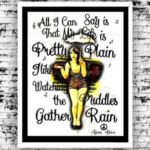 90's Music Blind Melon "No Rain" Bumblebee Retro Music Art Print 8.5x11